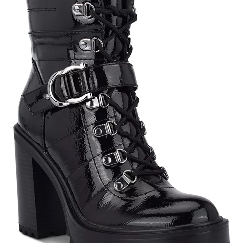 G by Guess Sellur Platform Block Heel Boots